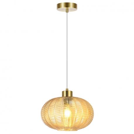 COLGANTE NAWA LATÓN-AMBAR 1 X 60W E-27