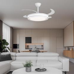 VENTILADOR KORFU BLANCO 4 PALAS 30W
