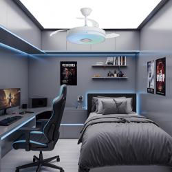 VENTILADOR AURON BLANCO 50CMS 3 PALAS