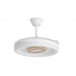 VENTILADOR BRIBON BLCO-MADERA 50CMS 3 PALAS