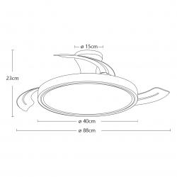 VENTILADOR KUPER BLANCO 40CMS 3 PALAS