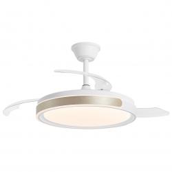 VENTILADOR SAMANA BLANCO-ORO 50 CM 3 PALAS