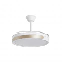 VENTILADOR SAMANA BLANCO-ORO 50 CM 3 PALAS