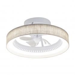 VENTILADOR ARCO LINO TOSTADO 50CM 5 PALAS LED 40W