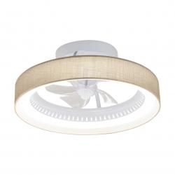 VENTILADOR ARCO BLANCO-SACO 50CM 5 PALAS LED 40W