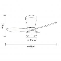 VENTILADOR PALAS BRIS BLANCO 3 PALAS
