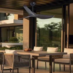 VENT.GARDEN NEGRO-MADERA OSCUR 132CMS 3 PALAS