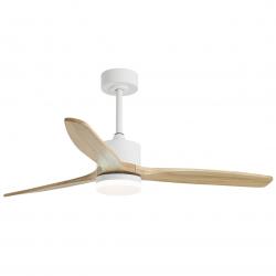 VENTILADOR MADEIRA BLCO-MADERA 132CMS 3 PALAS