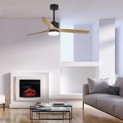 VENTILADOR MADEIRA NEGRO-MADER 132CMS 3 PALAS