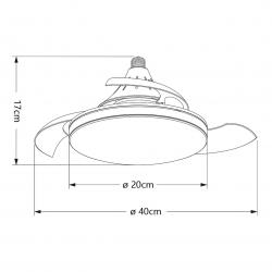 VENTILADOR NINO BLANCO 40 CM 4 PALAS