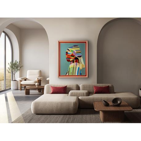 JOVEN CON PERLA POP-PINTURA 84X104