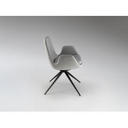 ZUNA- SILLA GIRATORIA GRIS CLARO