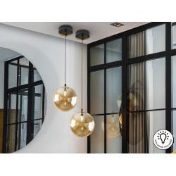 DARK-LAMPARA 1L 20D NEGRO-LATON