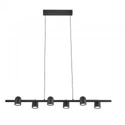 Ios * Lampara Lineal 6L*Gu10 Negra