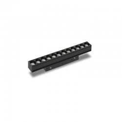 Magneto * Modulo Lineal Cob Difusor 12W Negro 3000K