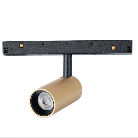 MAGNETO * FOCO 7W NEGRO/ORO 3000K