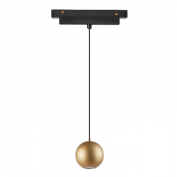 MAGNETO * COLGANTE BOLA 7W NEGRO/ORO 3000K TRIAC
