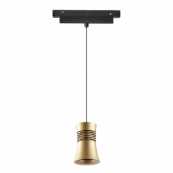 MAGNETO PAGODA * COLGANTE 12W NEGRO/ORO 3000K TRIAC