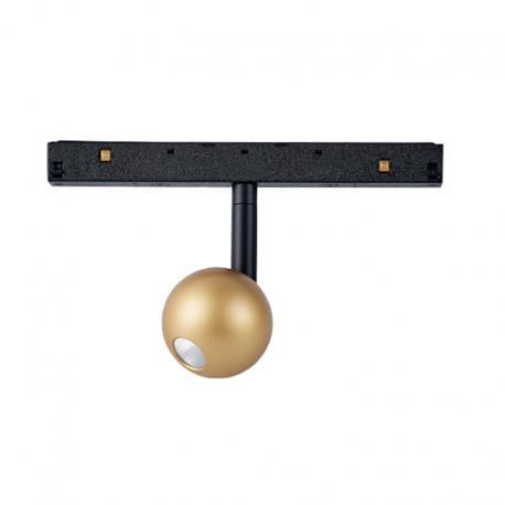 MAGNETO* FOCO BOLA 7W NEGRO/ ORO 2700K TRIAC