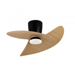 ONA * PLAFON / VENTILADOR - NEGRO-MADERA