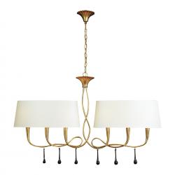 Paola*Oro* Lampara Lineal 6L (2 Brazos)