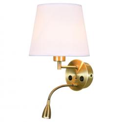 Caicos * Aplique Cuero 1L E27+ Lector Led 3W 3000K + Usb