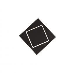 Dakla * Aplique Cuadrado Led 12W Negro