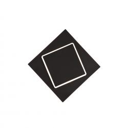 Dakla * Aplique Cuadrado Led 18W Negro