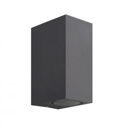 Kandanchu * Aplique Exterior Cuad. 2L*Gu10 Gris Oscuro