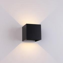 Davos * Aplique Exterior Led* 2*6W 3000K Negro Arenado