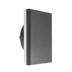 Bora * Aplique Exterior Cua. Led 9,6W 3000K Gris Oscuro