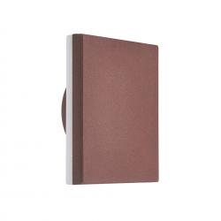 Bora * Aplique Exterior Cua. Led 9,6W 3000K Corten