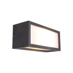 Utah * Aplique Exterior Gris Oscuro Ip65 - 1L*E27
