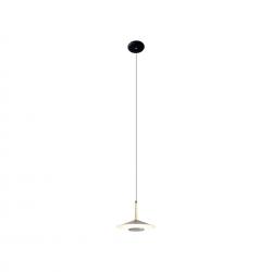 Orion * Colgante Led Negro/Cuero 1L*8W 3000K