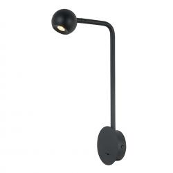 Eyes * Aplique Led Con Interruptor Negro 6W 3000K