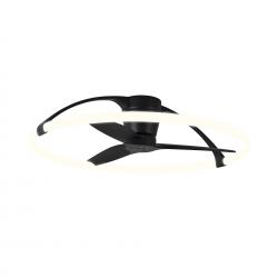 Nepal * Ventilador Negro Led Con Mando