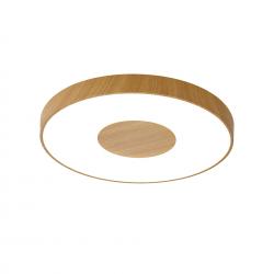 Coin * Plafon Redondo Led 80W - 2700-5000K - Con Mando - Madera