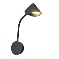 Goa * Aplique Led Brazo Lector 7,5W 3000K Negro