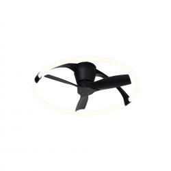 Nepal Mini * Ventilador Negro Led Con Mando