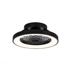 Tibet Mini * Ventilador Plafon Led Negro Con Mando