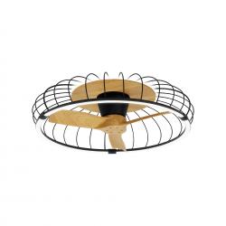 Nature * Ventilador Plafon Led Negro Con Mando