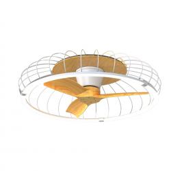 Nature * Ventilador Plafon Led Blanco/Haya Con Mando