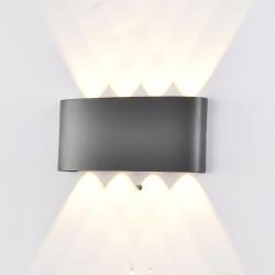 Arcs * Aplique Exterior Led 8*1W 3000K Gris Oscuro