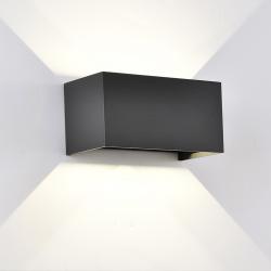 Davos * Aplique Exterior Led* 4*6W 3000K Negro Arenado