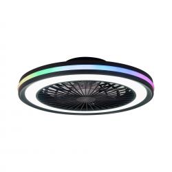 GAMER * PLAFON / VENTILADOR - NEGRO - RGB - 56 CM - 4200 LMS