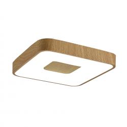 Coin * Plafon Cuadrado Led 80W - 2700-5000K - Con Mando - Madera