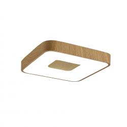 Coin * Plafon Cuadrado Led 56W - 2700-5000K - Con Mando - Madera