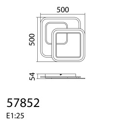 Plafón de techo Led PLUNI (65W)