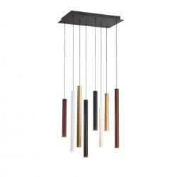 Cala * Lampara Base Cuadrada 7L Led Colantes - Variado