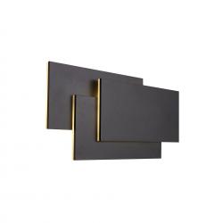 Tahiti Xl * Aplique Grande Led Cuadrados 36W - Negro - 3000K
